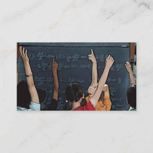 Schulkids-Teacher-Visitenkarten Visitenkarte (Vorderseite)