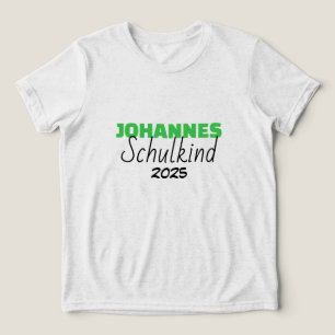 Schulkind 2026 - grün Einschulung T-Shirt Tri-Blend Shirt