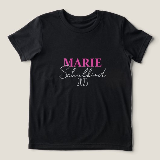 Schulkind 2026 - pink | Einschulung Tri-Blend Shirt (Design Vorderseite)
