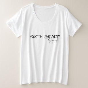 Schulkind des 6. GRADE Squad Lehrers zurück in die Große Größe T-Shirt