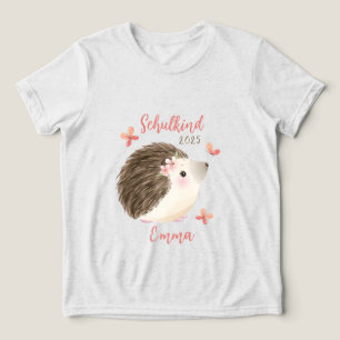 Schulkind - Igel - Aquarell-Design rosa    Tri-Blend Shirt