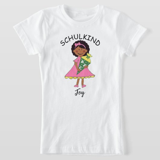 Schulkind - Mädchen mit Schultüte - rosa 2 | T-Shirt (Ablage )