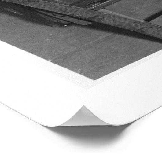 Schulkinder essen Mittag - Vintag Poster (Ecke)