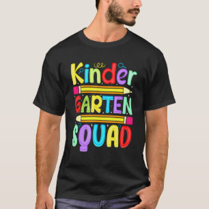 Schulkinder Kindergarten Trupp Schüler Lehrer Zurü T-Shirt