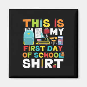 Schulkinder-Mädchen zurück in die Schule Magnet