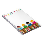 Schulkinder Notizblock (Rechte Seite)