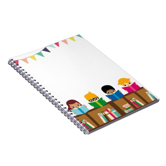 Schulkinder Notizblock (Rechte Seite)