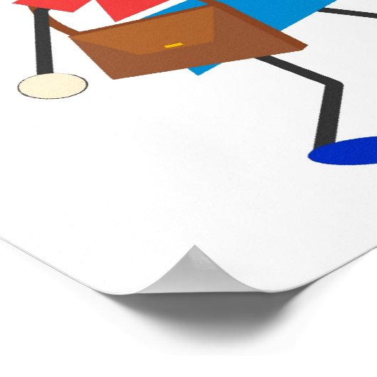 Schulkinder Poster (Ecke)