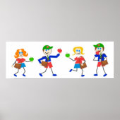 Schulkinder Poster (Vorne)