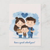 Schulkinder Postkarte (Vorderseite)