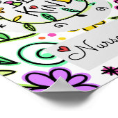 Schulkinder sind freundlich im Büro Poster (Ecke)