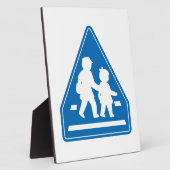 Schulkinder überqueren >> Japanisches Verkehrszeic Fotoplatte (Seite)