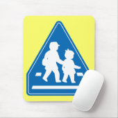 Schulkinder überqueren >> Japanisches Verkehrszeic Mousepad (Mit Mouse)