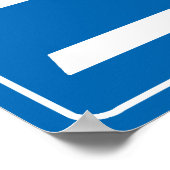 Schulkinder überqueren >> Japanisches Verkehrszeic Poster (Ecke)