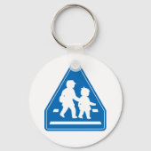 Schulkinder überqueren >> Japanisches Verkehrszeic Schlüsselanhänger (Vorderseite)