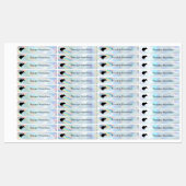 Schulkinder Wasserdichte Holografie mit Vogelmotiv Etiketten (Blatt)