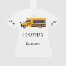 Schulkinderbus - Personalisierter Akrylon Ornament