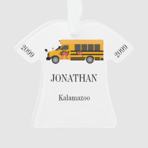 Schulkinderbus - Personalisierter Akrylon Ornament