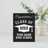 Schulklasse 2023 Abschluss gratulieren Postkarte (Stehend Vorderseite)