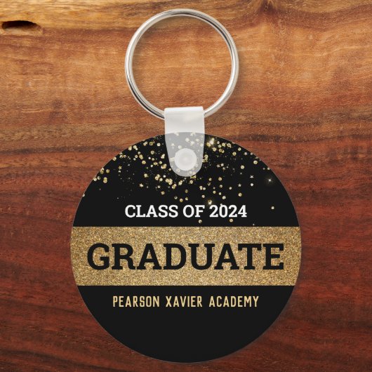 Schulklasse 2024 Abschluss Keepake für Schlüsselanhänger (Vorderseite)