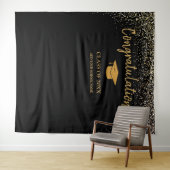 Schulklasse 2025 Abschluss im Hintergrund Wandteppich (Beispiel (Horizontal))