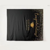 Schulklasse 2025 Abschluss im Hintergrund Wandteppich (Vorderseite (Horizontal))