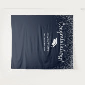 Schulklasse 2025 Abschluss im Hintergrund Wandteppich (Vorderseite (Horizontal))