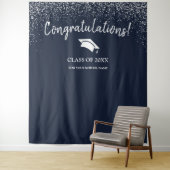 Schulklasse 2025 Abschluss im Hintergrund Wandteppich (Beispiel)