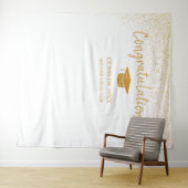 Schulklasse 2025 Abschluss im Hintergrund Wandteppich (Beispiel (Horizontal))