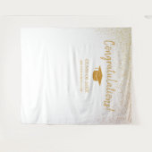 Schulklasse 2025 Abschluss im Hintergrund Wandteppich (Vorderseite (Horizontal))