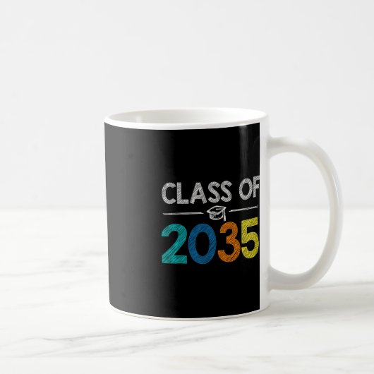 Schulklasse 2035 Erster Schultag Abschluss Kaffeetasse (Rechts)