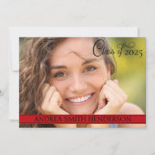 Schulklasse Foto Abschluss Ankündigung (Vorderseite)