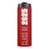 Schulklasse Rot und Weiß Thermosbecher (Vorderseite)