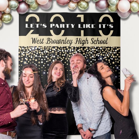 Schulklasse Wiedersehen Party Fotoshop Hintergrund Wandteppich