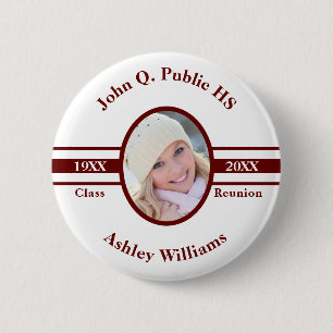 Schulklassen-Wiedersehen-Foto-Name des Button