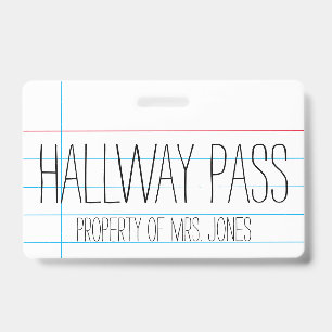 Schulklassenlehrer - Flurpass-Abzeichen Ausweis