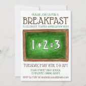 Schulklassenzimmer Chalkboard Lehrer Wertschätzung Einladung (Vorderseite)