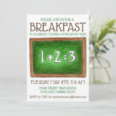 Schulklassenzimmer Chalkboard Lehrer Wertschätzung Einladung (Stehend Vorderseite)