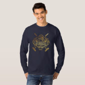 Schulklub Team League Name Year Curling T-Shirt (Vorne ganz)