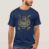 Schulklub Team League Name Year Curling T-Shirt (Vorderseite)