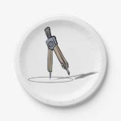 Schulkompass Pappteller (Vorderseite)