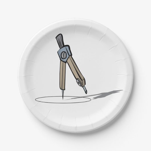 Schulkompass Pappteller (Vorderseite)