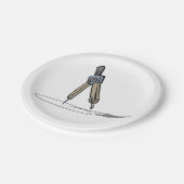 Schulkompass Pappteller (Schrägansicht)