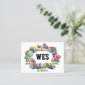 Schulkontaktkarte Visitenkarte (Stehend Vorderseite)