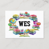 Schulkontaktkarte Visitenkarte (Vorderseite)