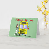 Schulkranke gestalten das Design Karte (Gelbe Blume)