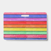 Schulkrankenhauspass Abzeichen, Regenbogen Ausweis (Rückseite)