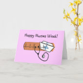 Schulkrankenkarte "Happy Nurses Week!" Karte (Gelbe Blume)