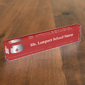 Schulkrankenpflege Namepalte Namensplakette (Seite)