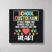 Schulkrankenpfleger Janitor Appreciat Leinwanddruck (Vorderseite)